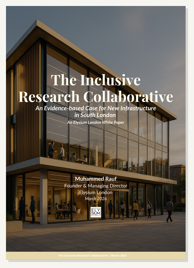 Six Months In: A Line in the Sand The Inclusive Research Collaborative: An Evidence-Based Case for New Infrastructure in South London